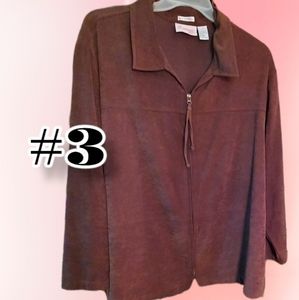 Plus Size Stretch Joanna Plus Brand Brown Jacket - Size 3X. 🧥